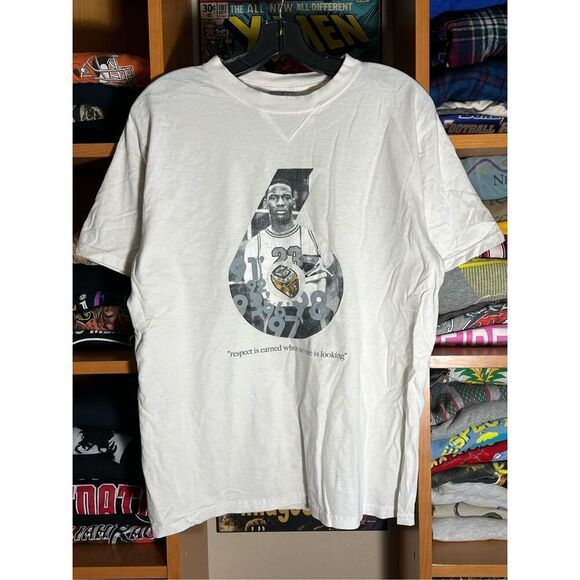 Vintage Y2K Jordan Respect Is Earned Championship Rings Tee - Picture 1 of 6